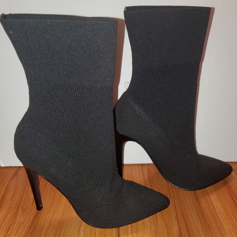 Steve Madden sock heel boots